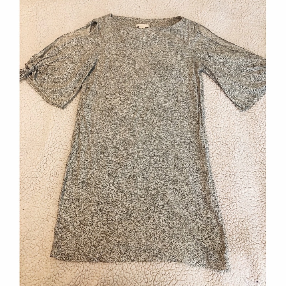 H&M Women 3/4 Sleeves Polka Dot Mini Dress Size 4 - Picture 2 of 8